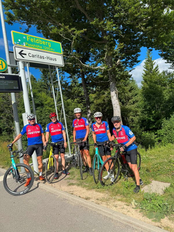 Gruppenfoto auf dem Feldberg in 1200 m Hhe